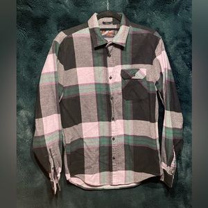 Scotch & Soda Men’s Button Down Flannel Long Sleeve Shirt